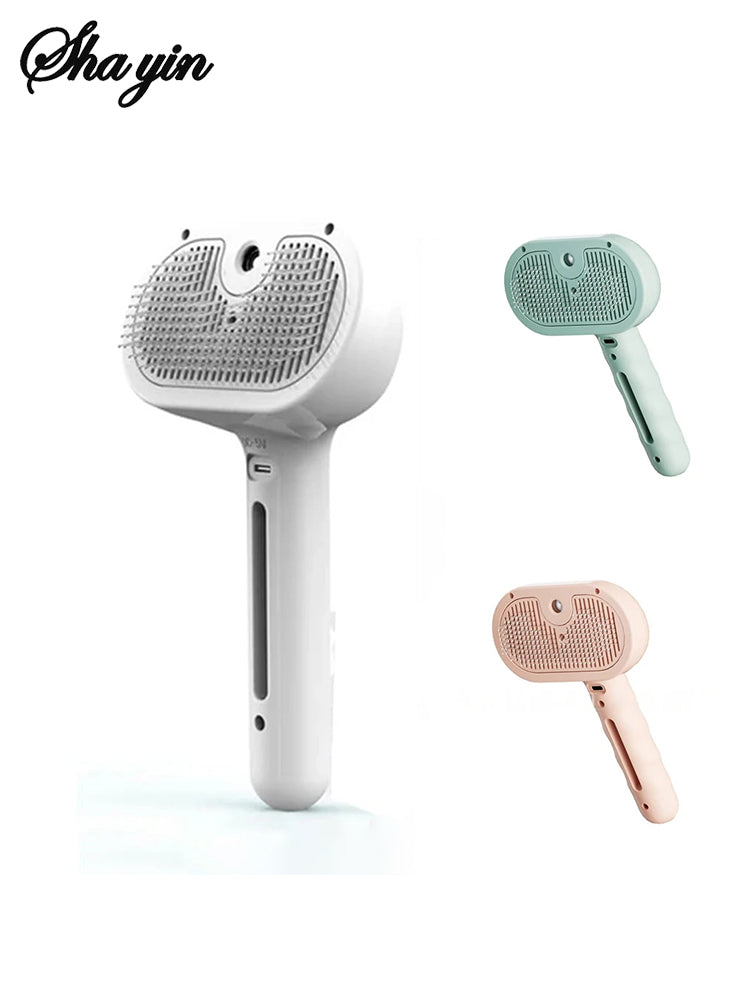 Dog Steam Brush – Luxury Steam Spray Grooming Brush for Dogs & Cats