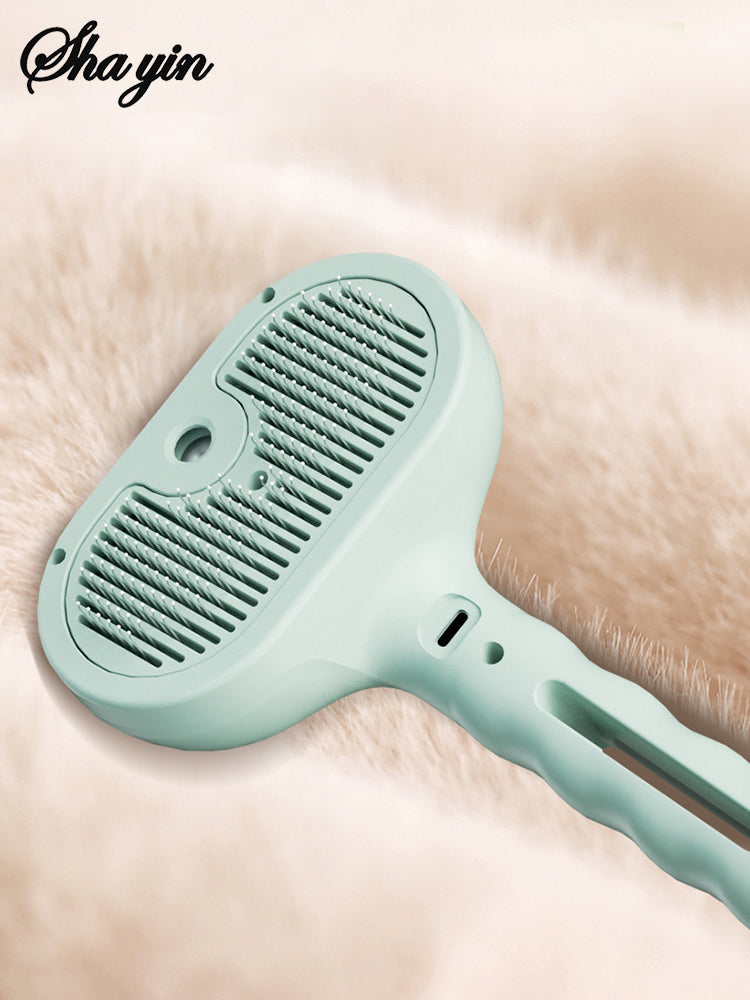 Dog Steam Brush – Luxury Steam Spray Grooming Brush for Dogs & Cats