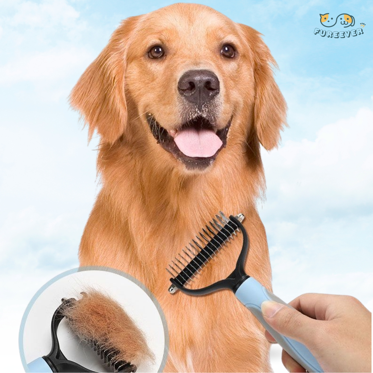 Deshedding Brush – Professional Dog & Cat Grooming Tool for Loose Hair & Tangle-Free Fur