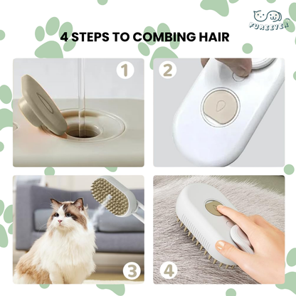 Cat & Dog Massage Bath Brush – Pet Hair Comb for Shedding, Cleaning & Grooming