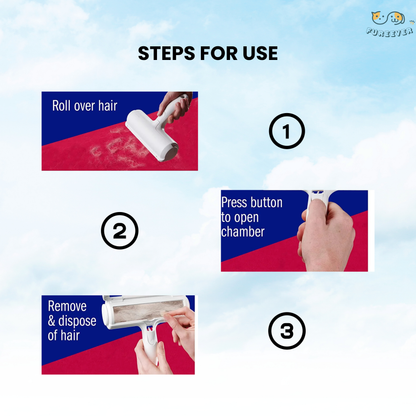 Pet Hair Remover Roller – Reusable Dog & Cat Fur Remover with Self-Cleaning Base