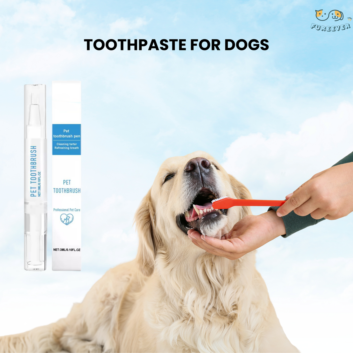 Pet Dental Pen – Dog & Cat Toothbrush Pen for Fresh Breath, Whitening & Tartar Removal
