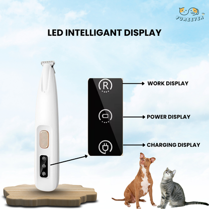 Professional Pet Paw Trimmer with LED Light Fully