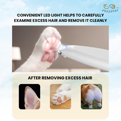 Professional Pet Paw Trimmer with LED Light Fully