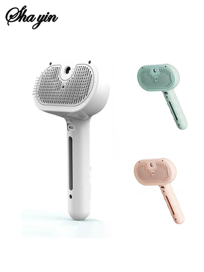 Dog Steam Brush – Luxury Steam Spray Grooming Brush for Dogs & Cats