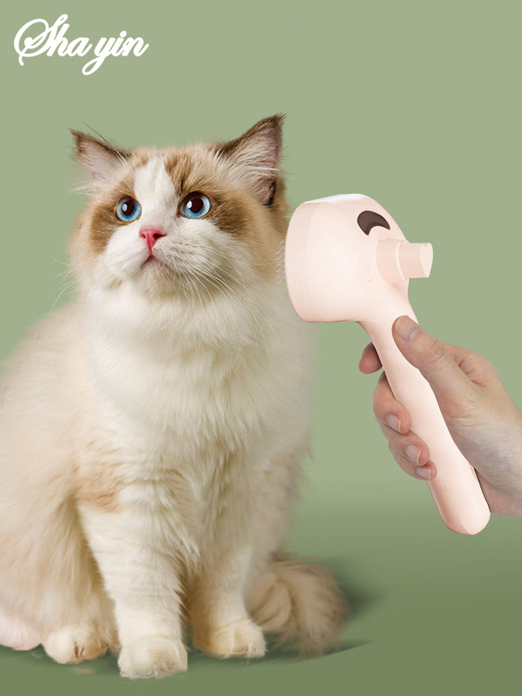 Dog Steam Brush – Luxury Steam Spray Grooming Brush for Dogs & Cats