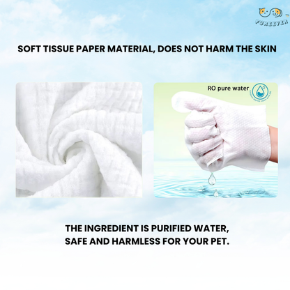 Pet Cleaning Gloves – Wash-Free Bath Wipes for Dogs & Cats