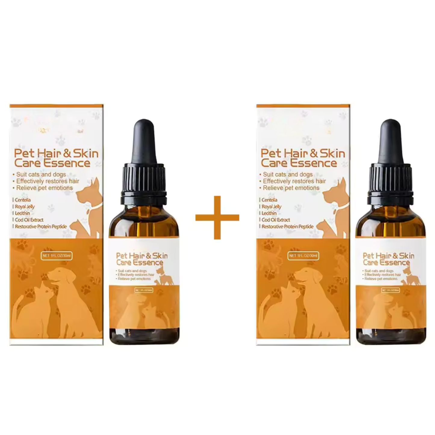 Pet Hair Care Serum – Softening & Growth Essence Oil for Dogs & Cats