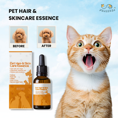 Pet Hair Care Serum – Softening & Growth Essence Oil for Dogs & Cats